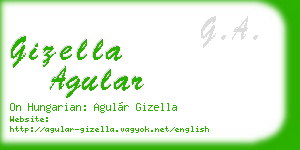 gizella agular business card